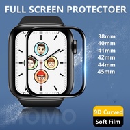 1PCS Full Cover 3D Curved Apple Watch 9 8 7 Screen Protector Film for Apple Watch Series 6 SE 5 4 3 