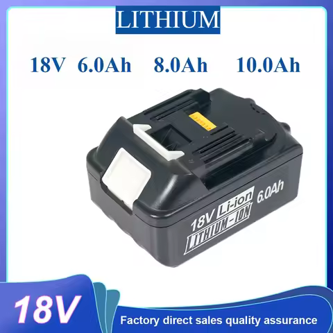 For makita 18v 6ah original battery bl1830 bl1860 bl1850B tool batteries compatible for Makita 18 Vo