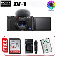 Sony ZV-1 / ZV1 Digital Camera (Black) [Free 64GB SD Card]