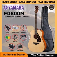 Yamaha FG800M Solid Spruce Top Acoustic Guitar Package - Natural