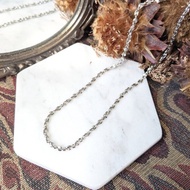 【老飾品/西洋老件】VINTAGE AVON簡約銀色項鍊