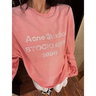 Acne studios New Style 1996 Series Gradient Inkjet Distressed Retro Long-Sleeved T-Shirt, Same Style