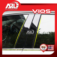 Toyota Vios NSP151 Facelift Door Pillar Dark (PC) Piano Black Protector For Vios (2019-2023) ARL Motorsport Car Accessories
