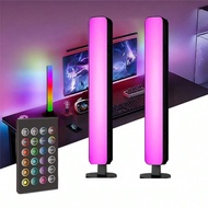 1/2 Packs Desktop Led Ambient Light,Smart LED Strip, RGB Light Bars With Remote Control TV LED Backl