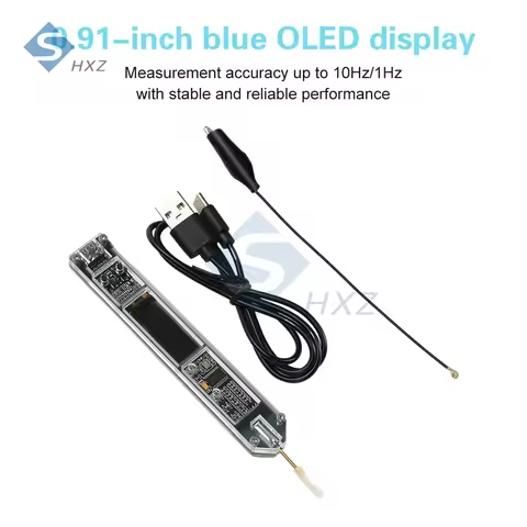 200Hz-100MHz Frequency Meter Pen 0.91-inch OLED Display DC5V High-Precision Frequency Counter for MC