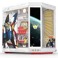 HYTE Y70 Touch Infinite Gundam Wing Edition Dual Chamber ATX Case with Touchscreen LCD Panel