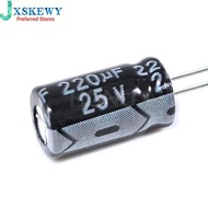 50PCS ​​​​220uF 25V 220MFD 25Volt 6*12mm Aluminum Electrolytic Capacitor Radial 220mf25v 220uf25v 25
