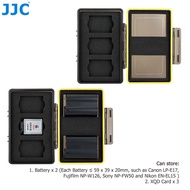 JJC Multi-Function Camera Battery Case with Extra Memory Card Slot ( SD XQD MICRO SD CF Card ) for N