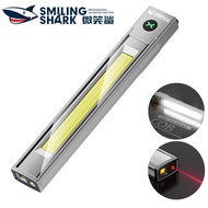 SmilingShark GZ5109 COB Torch Light Super Bright Red Laser Pointer Magnetic Flashlight 6Modes Type-C