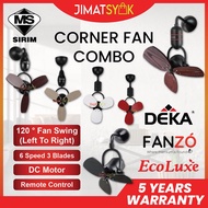 DEKA MS16DC ECOLUXE E388 Fan 16'' E588 18'' FANZO THUNDER 20" Wall Mounted Ceiling Fan Kipas Dinding