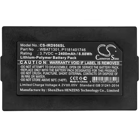 Battery for 9560, Go PN: P1181401746, WBAT1301 2400mAh / 8.88Wh