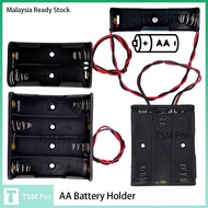 AA Battery Holder 1 / 2 / 3 / 4 Slots Battery AA Holder with Wire Lead