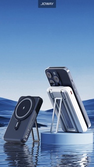 Pin sạc dự phòng sạc nhanh không dây từ tính kèm cáp sạc chân Type C/IPhone dung lượng 10000mAh Jowa