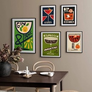 Gin & Tonic Print For Kitchen Wall Decor Living Room