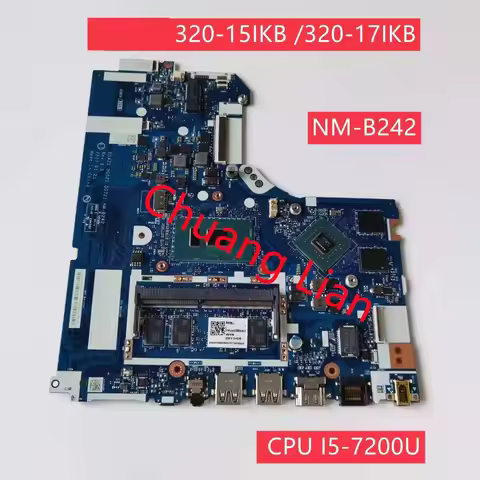 NM-B242 For Lenovo ideapad 320-15IKB /320-17IKB laptop motherboard with 4405 4415 I3 I5 I7 6/7th CPU