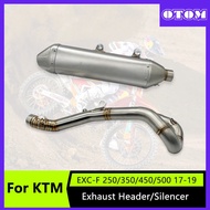 OTOM Motorcycle Exhaust Header Exhaust Tail Pipe Connect Tube For KTM EXC-F 250/350/450/500 17-19 HU