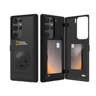 เคสโทรศัพท์ Samsung S25 Ultra แบบป้องกันการตกหล่นสองชั้นพร้อมช่องเสียบการ์ด รูปโลก สไตล์เรียบง่าย เค