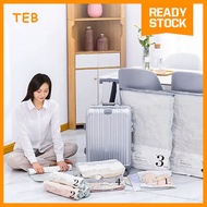 2pcs Vacuum Compression Bag Beg Vakum Pakaian Travel Storage Bag Clothes Organizer Travel Hand-Roll 