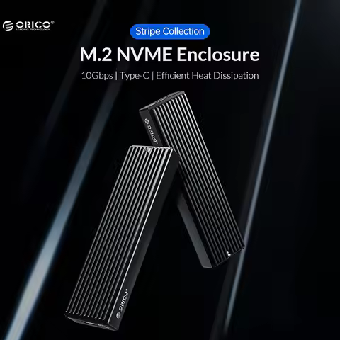 Orico 10Gbps/5Gbps/20Gbps M.2 NVME/SATA SSD Enclosure Type-C Solid State Drive Mobile Case HDD Case 