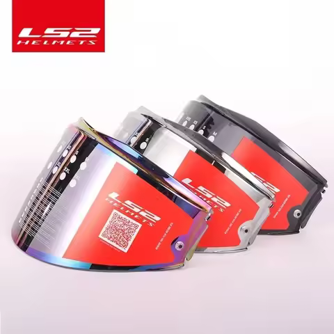 Original LS2 FF399 Uncovered Helmet Back Flip Special Lens HD Transparent Lens Color Lens Sunshade F
