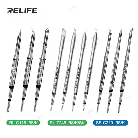 RELIFE Super Fine C210 T245 C245 Soldering Tips C115 Soldering Iron Tip for GVM T210 T115 JBC Profes