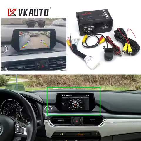 VKAUTO Auto Rear View Camera For Mazda 6 Atenza GJ GL sedan 2015~2025 kit For mazda connect Add HD C