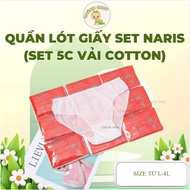 Naris Paper Panties (set of 5c Cotton Fabric)