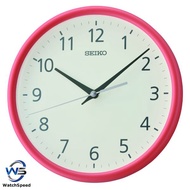 Seiko QXA804E QXA804 Orange Red Modern Wall Clock