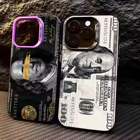 Cool 100 Dollar Bank Note Phone Case For IPhone 17 16 15 14 13 12 Mini 11 8 7 Pro Max Plus Colorful