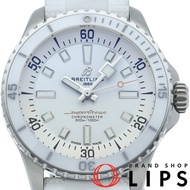 百年靈超級海洋自動腕錶 36 A17377/A17377211A1S1 男士腕錶，白色，附錶盒、保固卡，不鏽鋼錶殼/橡膠錶帶，拋光處理，成色極佳 [二手]