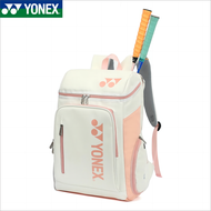 【พร้อมส่ง】Yonex กระเป๋าเป้สะพายหลังไม้เทนนิสกันน้ำยืนฟรีรองเท้าช่องกระเป๋าแบดมินตัน