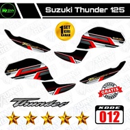 Decal Sticker Striping Variasi Suzuki THUNDER 125 | Decal Thunder 125 | Striping Thunder 125 | Stick