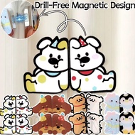 Multi-functional Curtain Magnet Clips - Striped Dog Magnet Fasteners - Detachable Window Curtain Clo