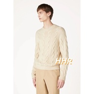 [Correct Version] Ra1 Thick Twisted Knitted Round Neck Sweater Casual All-Match os Loose 25ss Autumn