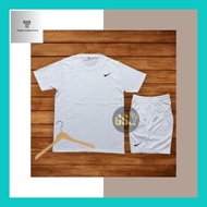 Saruy__ Setelan Kaos Celana Putih Baju Pria Putih Celana Putih Tes Masuk Tni Polri T-Shirt White Sho