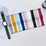 Smart Watch Band for IWatch Series 7 6 5 4 3 SE Sport Silicone Strap 44mm 40mm 41mm 45mm 38mm 42mm H