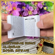 GANTUNGAN Keychain/bag/motorcycle/mini Quran Car/Al Quran Keychain Travel/Souvenir Souvenir Souvenir By Hajj Umrah Souvenir [FREE Plastic &amp; Wire]