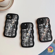 Gc34 GC43 CASE CASING SOFTCASE Silicone WAVY Hook Chain DIAMOND GRIP FOR REALME C21Y C25Y C30 C30S C