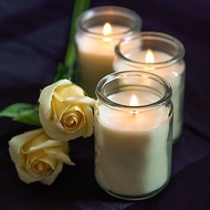Anglo Wax 6x Glass Jar Candle, 30 Hours Burning, unscented romantic candle, Lilin gelas, lilin jar