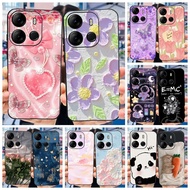 For Tecno Spark Go 2023 BF7n Case Popular Flower Soft Slim TPU Silicone Shockproof Cover For Tecno P