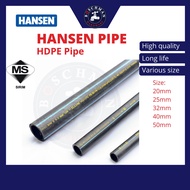 [Sell By Feet] Hansen Pipe HDPE Poly Pipe Poly Paip HDPE Air PVC Water Pipe 20mm 25mm 32mm 1 ¼" 40mm