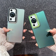 For Huawei P70 P60 P50 Pro Slim and Shockproof Protection Luxury Metallic Aurora Skin Matte Cover Hu