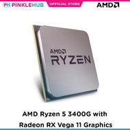 AMD Ryzen 5 3400G with Radeon RX Vega 11 Graphics (Tray Type) with FREE CPU COOLER