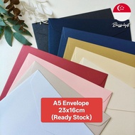 25pcs A5 Envelope 23x16cm C5 Wedding Envelope Invitation 250gsm CNY Greeting Card Envelop
