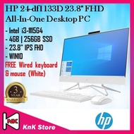 HP 24-df1133D 23.8'' FHD All-In-One Desktop PC ( Snow White )