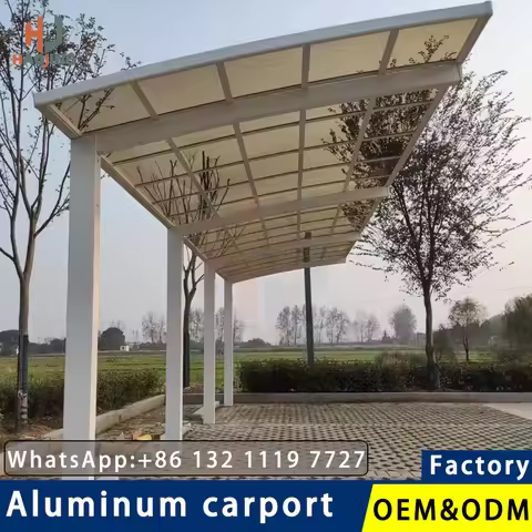 Outdoor garden gazebo Aluminum carport voiture extérieur metal garage für auto esterne rv for car pa