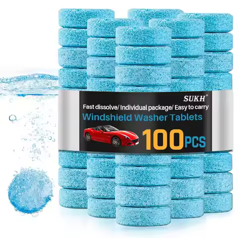 Car Windshield Washer Tablets - Washer Fluid Tablets Glass Cleaner Concentrate Car Windshield Wiper 