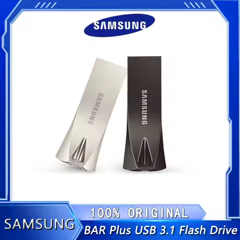 SAMSUNG BAR Plus USB 3.1 Flash Drive 64GB/128GB/256G Transfer speeds up to 400MB/s Tough & Trusted P