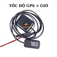 GPS clock displays time and speed