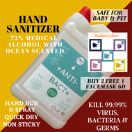 Anti Bact+ 5L Hand Sanitizer Ocean Scented 75% Alcohol Liquid Type SGS Cert.